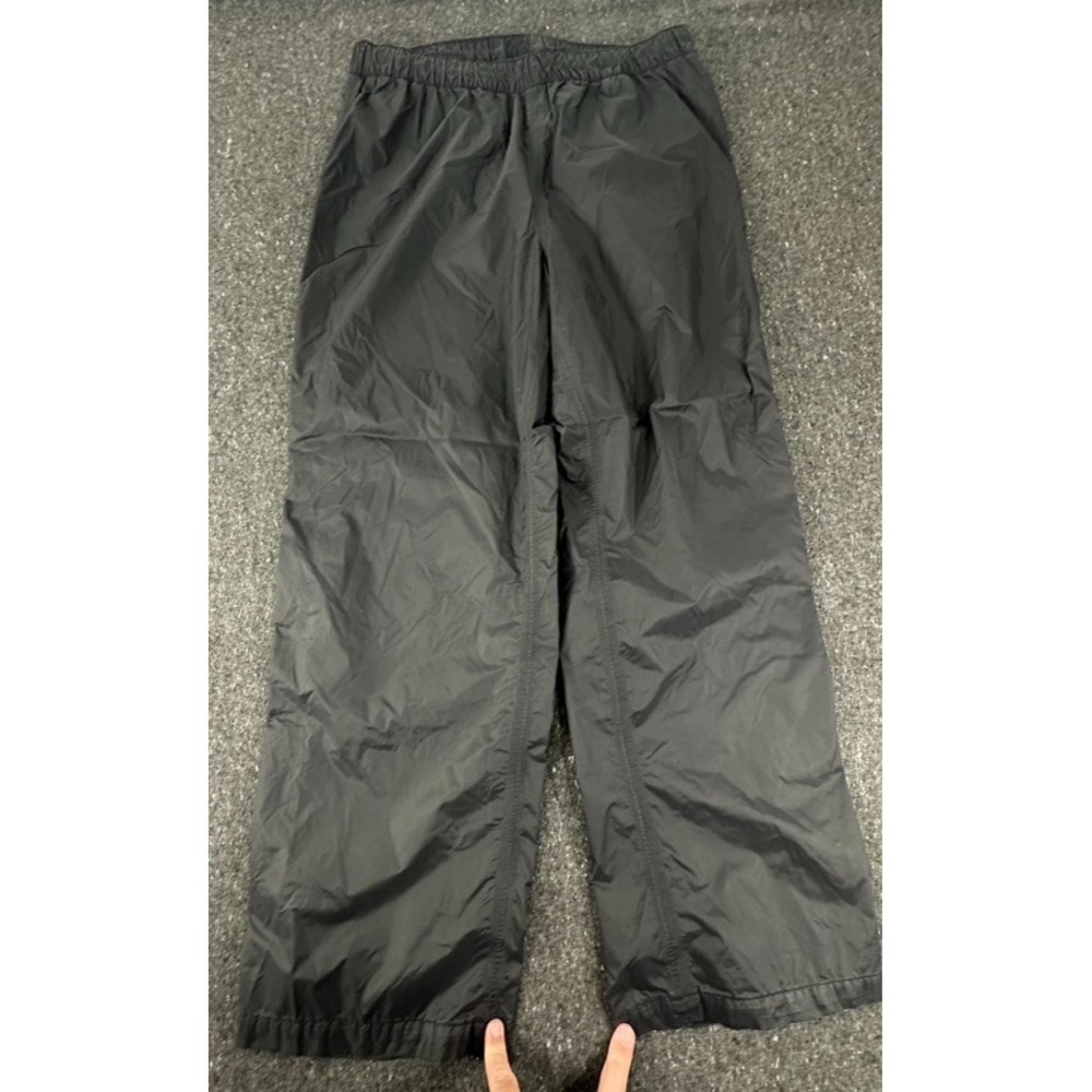 Columbia Rain Omni Tech Pants Mens Large 32L Black Nylon Packable Outdoor Hiking